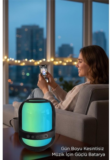 Torima GTS-2149 Bluetooth 5.0 Taşınabilir RGB Işıklı Kablosuz Hoparlör