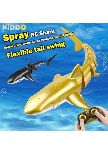 Akıllı Rc Köpekbalığı Balina Sprey Su Komik Oyuncak Uzaktan Kumandalı Tekne Rc Spot Whale