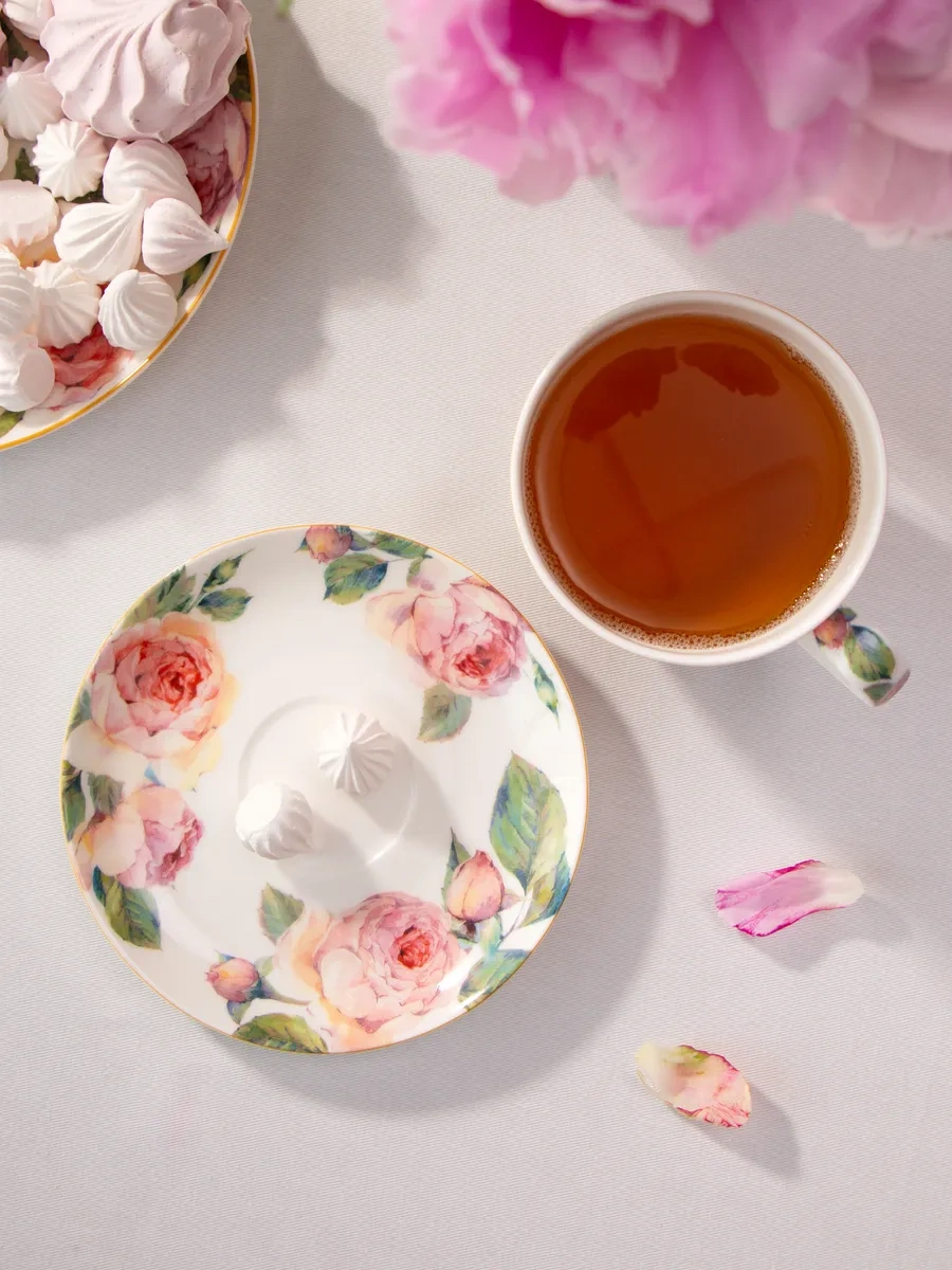 Lefard Hindistan Cevizi 500 Ml Hediyelik "vintage" Porselen Çay Takımı 181081991 Beyaz