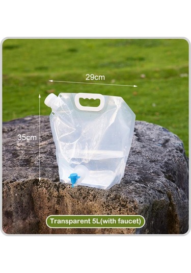 Mavi 5/10l Katlanabilir Kamp Depolama Su Şişesi Katlanabilir Çanta Taşıyıcı Konteyner 10l-a Mavi