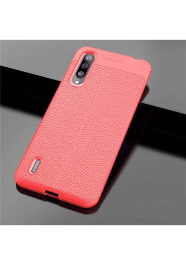 Xiaomi Mi 9 Lite Kılıf Zore Niss Deri Desenli Silikon Kılıf