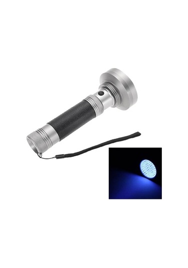 Createtech Uv Ultraviyole Suntek Led Işık Gümüş Feneri El Blacklight 395nm 100 Cq Gümüş