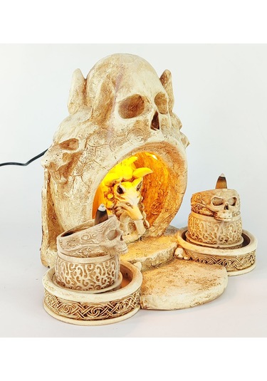 Kurukafa Işıklı Geri Akış Tütsülük Naturel