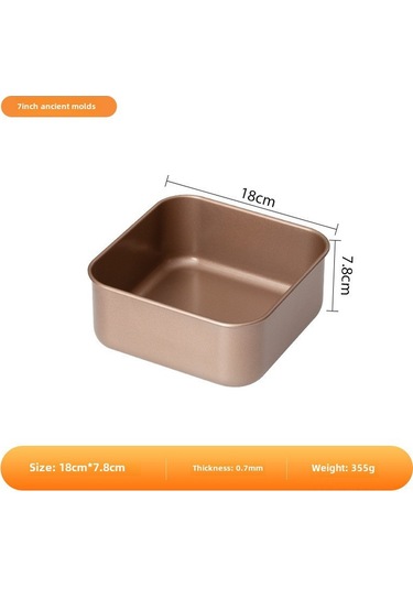 Wezone 7 İnç Derin Kenarli Pasta Kalibi: Anti Yapışkan Tabaka, Profesyonel Fırıncı Gereci, Eşit Isı Dağılımı, Kolay Temizleme, Kek Ve Ekmek İçin Uygun Diğer