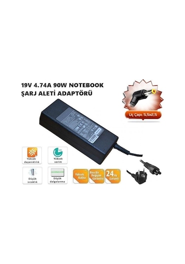 Delta 19v 4.75a 5.5x2.5 Notebook Adaptör Şarj Cihazı