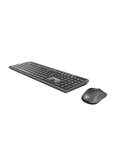 Everest Km-730 Gri/siyah Kablosuz Q Multimedia Klavye + Mouse Set Optik