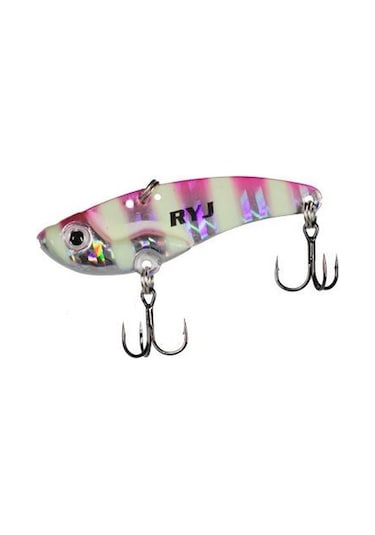 Ryuji Mirror Vib 4.7cm 9gr Vibrasyon Jig Yem Pink Zebra Glow