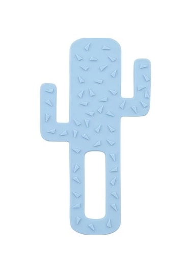 Oioi Silikon Kaktüs Diş Kaşıyıcı - Mavi