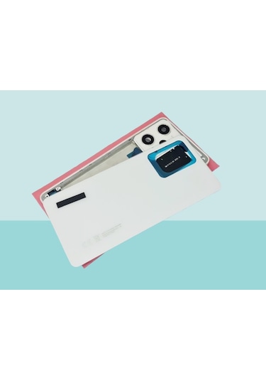 Xiaomi Redmi Note 12 Pro -5g- Uyumlu Full Kasa Arka Kapak Batarya Kapağı - Beyaz Çok Renkli
