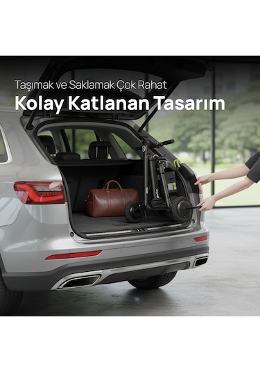 İgofor 3 Tekerlekli Katlanabilir Elektrikli Oturulabilir Scooter Siyah