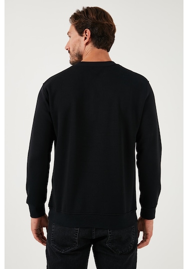 Buratti Pamuklu Regular Fit Bisiklet Yaka Erkek Sweat 59050121 Siyah