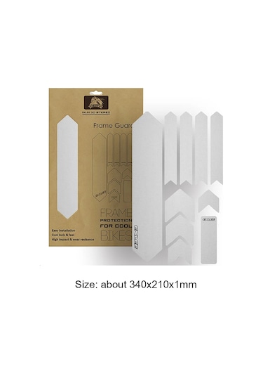 Şeffaf-3d Dağ Bisikleti Koruma Çerçeve Kapak Çizilmeye Dayanıklı Koruyucu Su Geçirmez Mtb Bisiklet Çıkarılabilir Etiket Sürme Koruma Zinciri Şeffaf