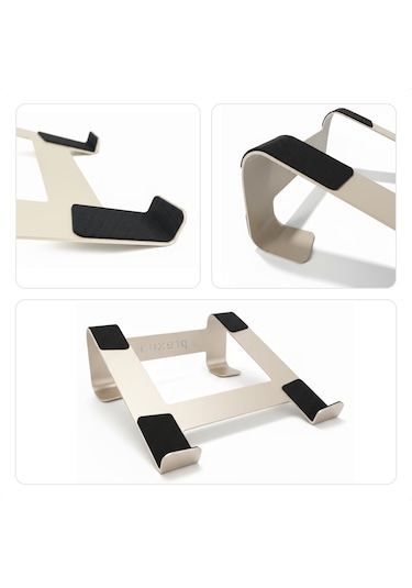 Prexua Fixer Laptop Standı - Notebook Yükseltici Altlık - Metal - Gold - Fxr4025gl