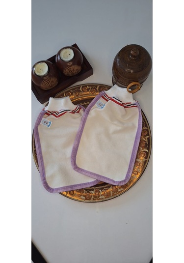 Eker-mor Biyeli Hızlıgiy Kese Seti-2 Adet Kese-lastikli Kese