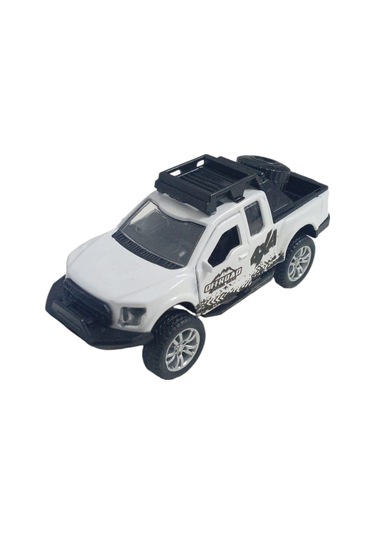 Çek Bırak Metal Arazi Aracı 13 Cm - Beyaz