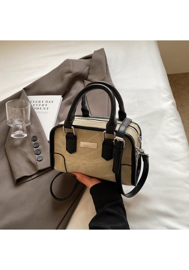 Ccgloball Retro Çapraz Askılı Çanta Küçük Kare Çanta2024yeni Omuz Çantası Siyah