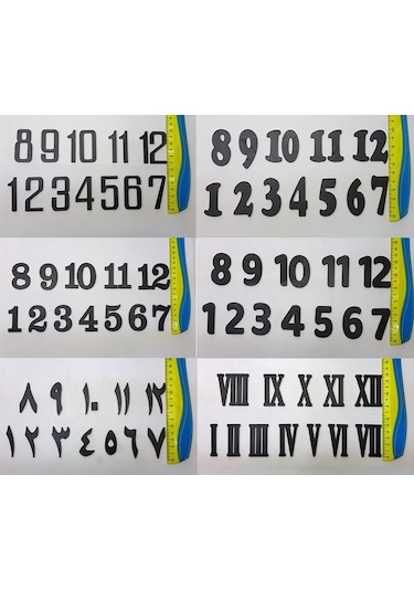 Duvar Saati Ahşap Rakamları Ahşap Saat Rakamı Saat Malzemeleri Ahşap