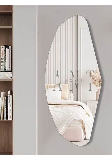 Soft Boy Aynası, Duvar Aynası 112cm X 50cm 115 X 50 Gümüş Antsoft11550 Gümüş