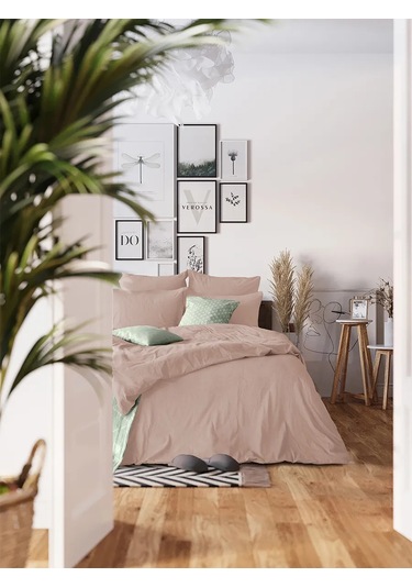 Loveme Yastık Kılıfı 70x70 Cm, 2 Adet, Saten 291913423 Bej