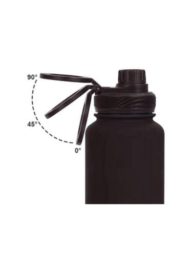 Paslanmaz Çelik Termos 780 Ml-manyetik Telefon Tutuculu Siyah