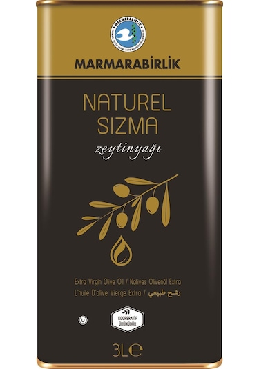 Marmarabirlik Naturel Sızma Zeytinyağı Teneke 3 L