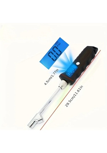 Xuweiwei 1 Adet Lastik Basıncı Göstergesi Yeni Dijital Ekranlı Tekerlek Basınç Ölçer 0-250 Psi Ağır Kamyon Ve Araba