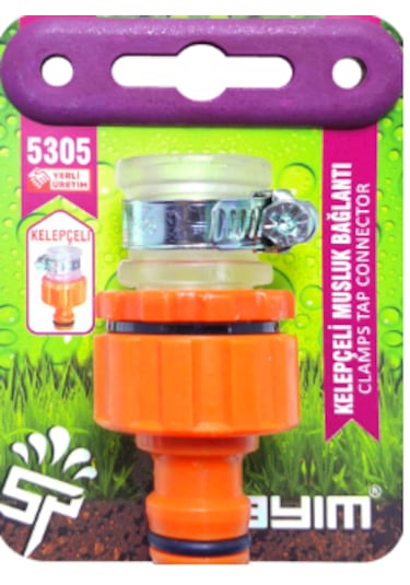 Bahçe Hortumu Otomatik Kelepçeli Musluk Bağlantısı 1 Adet