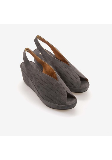 Hawen Angels Kadın Sandalet 5507 Gri