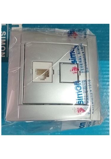 Simon 34 Renkli Cat 6 Data Prizi Çerçeveli