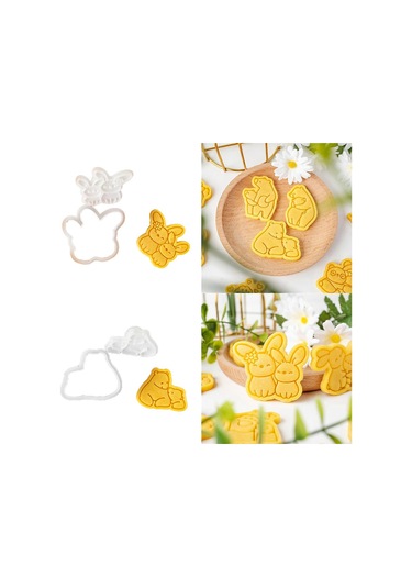 Karikatür Hayvan Kurabiye Kesici Seti Ev Yapımı Bisküvi 0009 Diğer