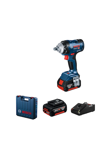 Bosch Professional GDS 18V-400 2 x 5.0Ah Çift Akülü Darbeli Somun Sıkma Makinesi - 06019K0020