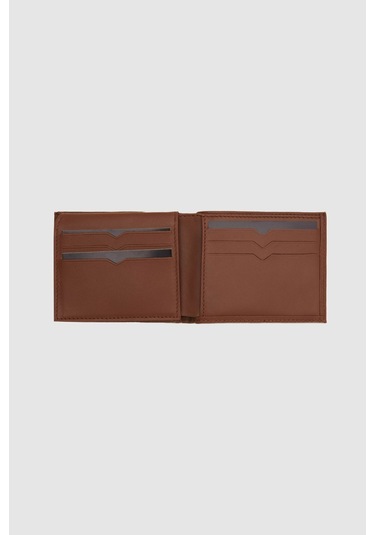 Ds Damat Taba Kutulu Hakiki Deri Cüzdan 2H1119ST134 Taba
