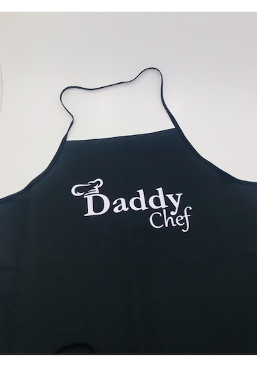 Daddy Chef - Siyah Mutfak Önlüğü Renkli