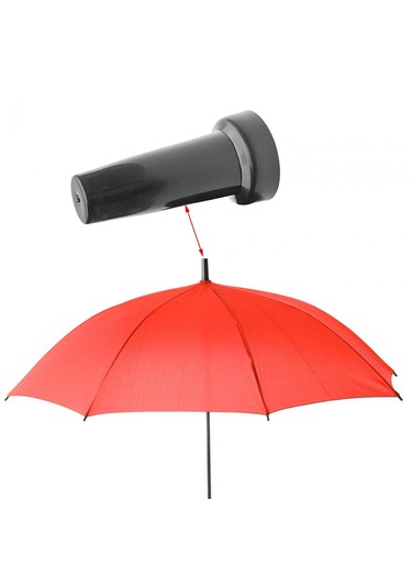 Dolıty Şemsiye Ucu Tampon Kapakları Kamp Dik Yollar 57x27mm Siyah