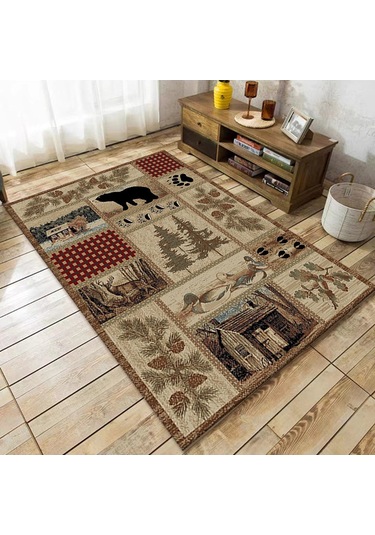 80x160cm Rustik Oturma Odası Halı - Koleksiyon