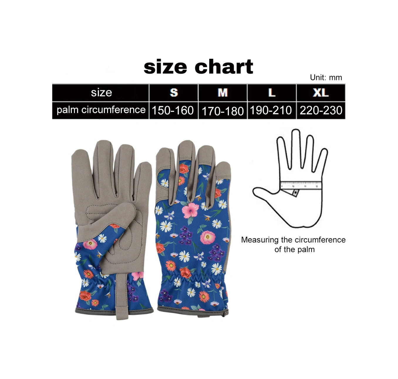 Dofolink Bahçe İşçisi Eldiveni: Microfiber Deniz Mavisi, Prizmatik Desenli, Taban Dayanıklı, Ergonomik Tutuş, Tırtıllardan Koruyucu, M Beden 18032