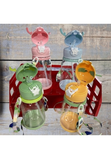 Geyikli Çocuk Suluk Ve Matarası 500 Ml - Pembe