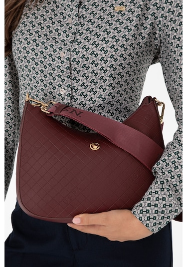 U.S. Polo Assn. Kadın Bordo Omuz Çantası 50317803-VR014