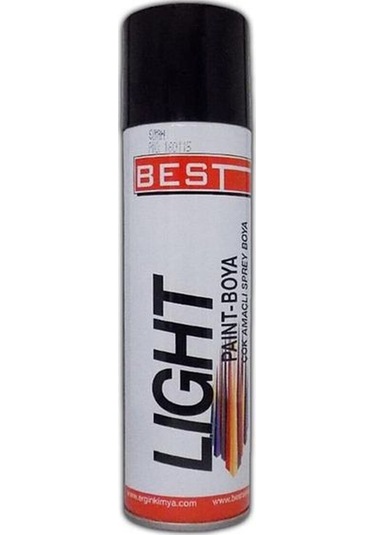 Light Sprey Boya Parlak Siyah 250 Ml Parlak Siyah