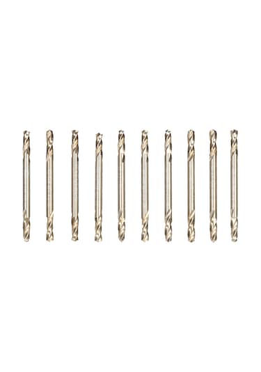 Kangvka 10 Adet M35 Hss Kobalt İçeren 1/8" Çift Uçlu Matkap Ucu Seti 48mm Uzunluk, Saklama Kutusu İçerir