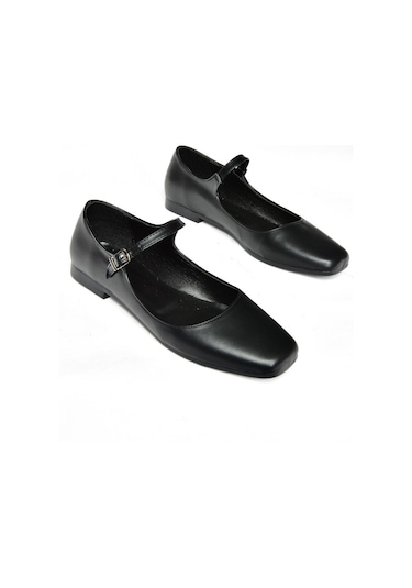 Fox Shoes S726252509 Kadın Babet - Siyah