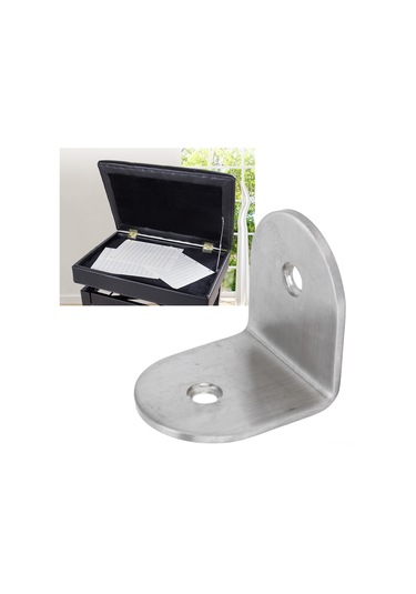 Vkemall Stainless Steel Köşe Braketi 90 Derece - Sağlam Yük Taşıma, Dolap/raf Güçlendirme, 45x45mm Diğer