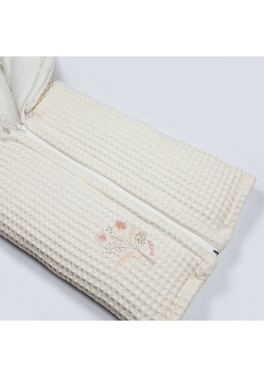 Bistyle Fermuarlı Natural Life Pike Battaniye Girl 70113 Ekru Ekru