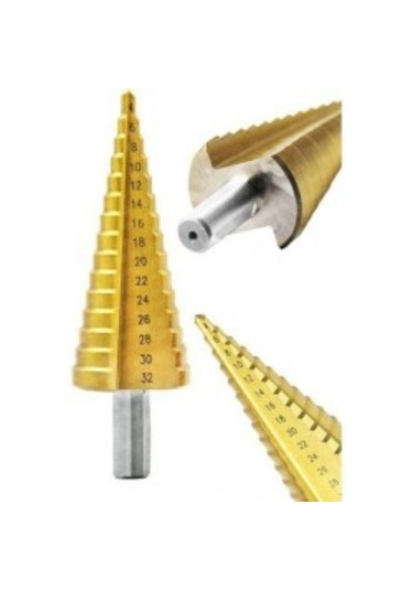 Paslanmaz Kademeli Matkap Ucu Sac Delme Uç 4- 32 Mm Okan Hırdavat