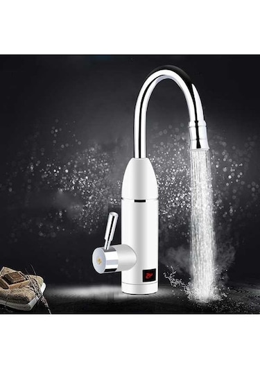Besthome1 Lavabo Musluğu İçin Led Ekranlı Anında Su Isıtıcı -