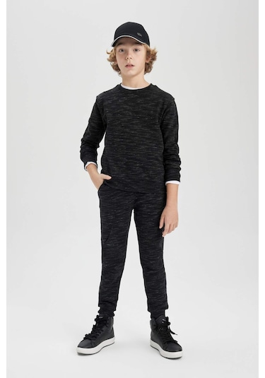 DeFacto Erkek Çocuk Bisiklet Yaka Sweatshirt C0083A823CWBK81