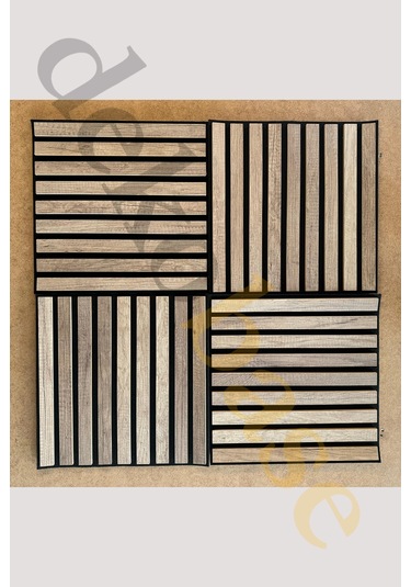 Atlantik Çam 40x40cm Yeni Nesil Akustik Ahşap Duvar Paneli