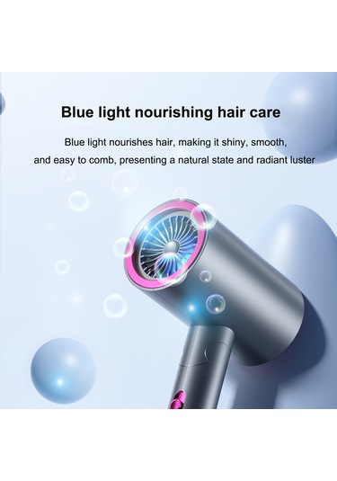Skycity 1900w Ev/seyahat Fön Makinesi - Katlanabilir Tasarım, Mavi Işık Saç Koruma, 3 Ayar Güçlü/yumuşak Isı, Doğal Rüzgar , Akıllı Sabit Sıcaklık, Gri, Avrupa Standartı 220-240v