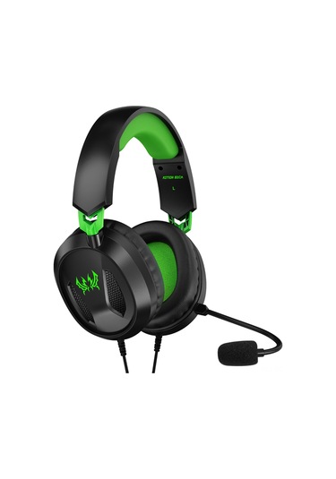 Ruicoo Kotıon Each G3100 Oyun Kulaklığı: 40mm Dinamik Sürücü, 360 Döner Mikrofon, Ps5/ps4/switch Uyumlu, Siyah-yeşil