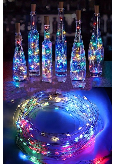 10 Metre Rgb Peri Tel Led Pilli Dekoratif Parti Süsü